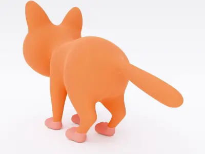 Cat cartoon 3dmodel  3D model
