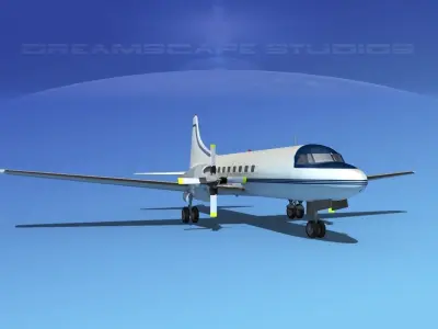 Convair CV-580 Corporate 4 3D model