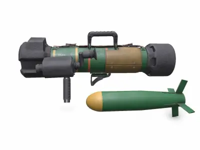 FGM 172 SRAW Anti tank Rocket Launcher Low-poly PBR Low-poly 3D model