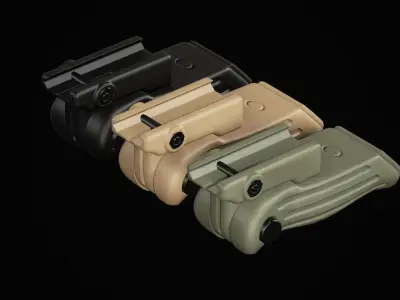 Folding Foregrip Low-poly 3D model