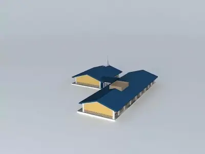 LDS. Bermejillo Meeting Center, Durango, Mexico. Free 3D model