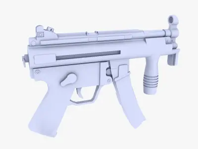 MP5K Submachine Gun Low-poly 3D model buy