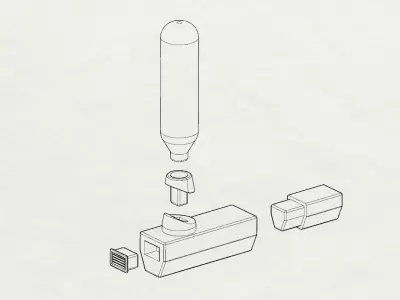 FALLOUT ITEM JET PSYCHO STIMPAK 3D print model