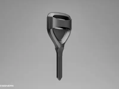 Automotive Ignition Key 3D model