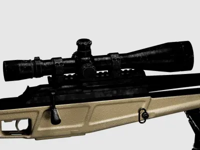 SIG Blaser R93 LRS2 Tactical Low-poly 3D model