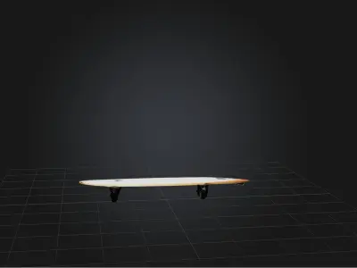 Surfboard Low-poly 3D model