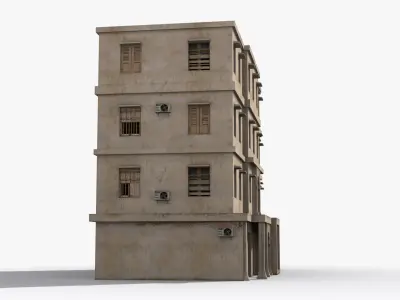 Arab Middle East Building x32 Low-poly 3D model