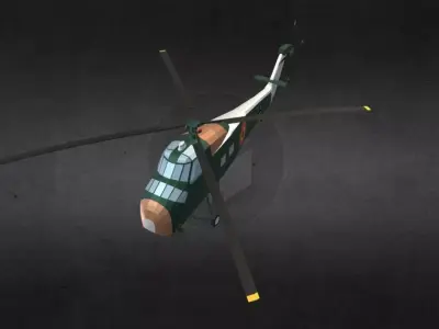 s58-helicopter helicopter for gta san andreas Low-poly 3D model