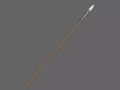 PBR Spear V1b Low-poly 3D model