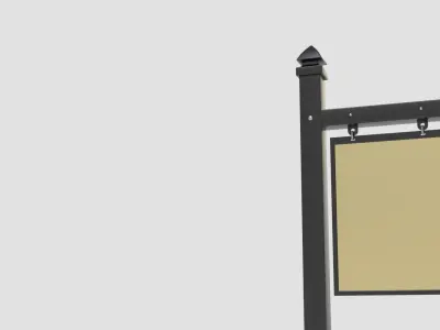 Real Estate Sign 3D model