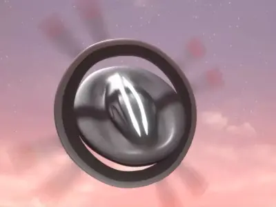 Automated Aerial Duo-rotor Drone 3D model