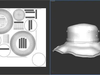 The Safari Hat Package 3D model