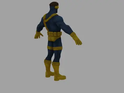 Scott Summers Cyclops Classic Low-poly 3D model