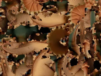 Triceratops 3D Model Pack  Stylized Dinosaurs for Game 3D model