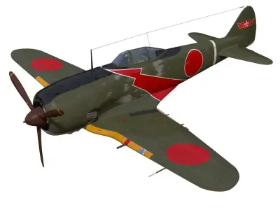 Nakajima Ki44 Tojo type II Otsu 3D model