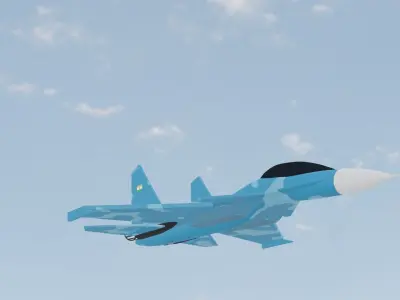 SU 30 MK Plane 3D model