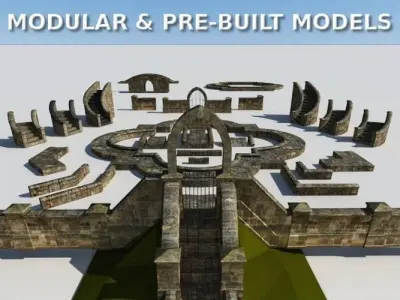 English Garden Masonry Builders Kit 3D model