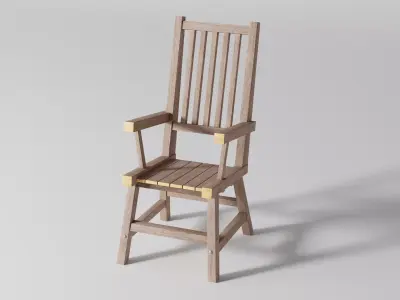 High Back Chair 3D model purchase