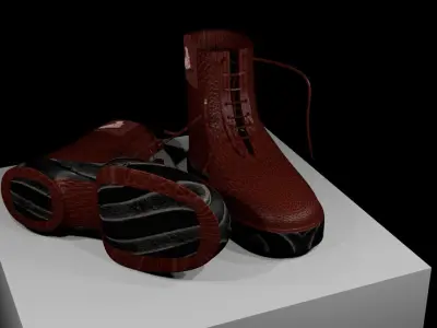 Shoes Low-poly 3D model