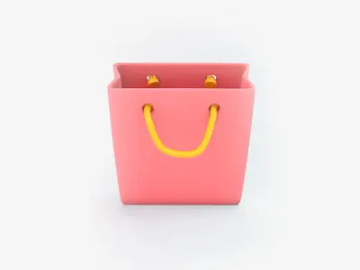 Cartoon Bag 3D model