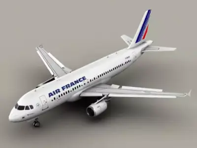 Airbus A320 Air France 3D model