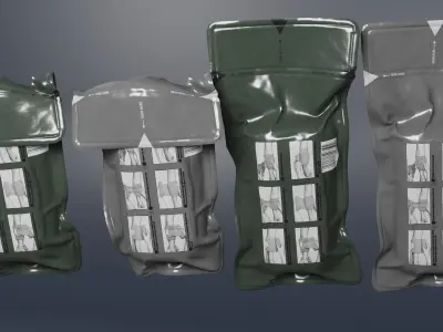T3 Military Emergency Bandage Low-poly 3D model