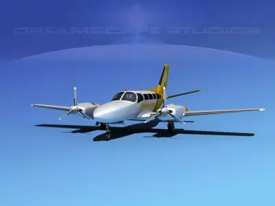 Cessna 404 Titan Charter One 3D model