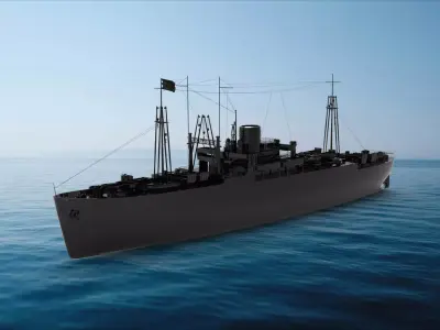  Arthur Middleton-class attack transport 3D model