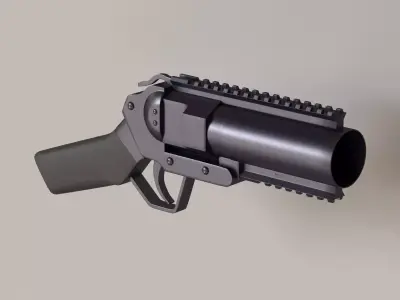  Musketon Weapon Gun Low-poly 3D model