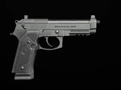 Beretta M9A3 9MM Handgun Low-poly 3D model