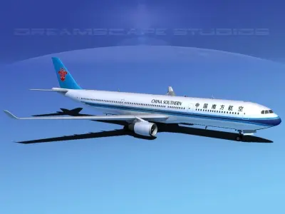 Airbus A330-300 China Southern  3D model