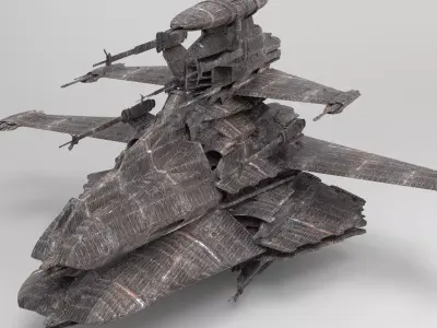 Spaceship reaper design 5 3D model