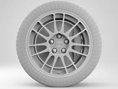 BBS Performance Evo 9 Rim 3D model