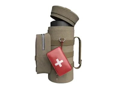 Tactical Pouch 3d low poly Game Asset 3D model