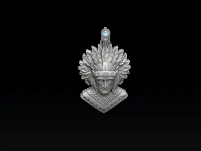 Native Indian Pendant 3D print model