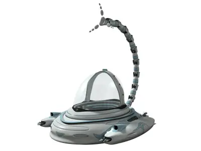 Spaceship - Cartoon 3D model