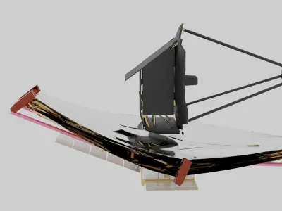 James webb space telescope  Low-poly 3D model
