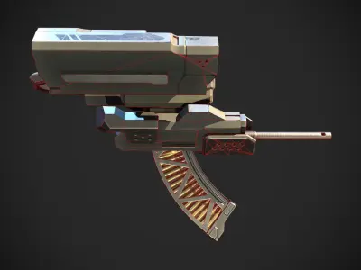 Defensive Drone Low-poly 3D model