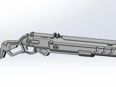 Overwatch Ashe Rifle Basic Model 3D model