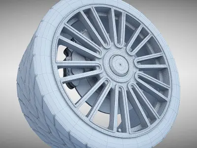 Mansory Wheel 3D model