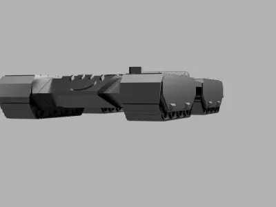 Mammoth Tank Command and Conquer Remastered Battle Tank 3D print model