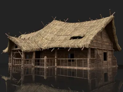 AAA Next Gen Cottage and Huts Pack Builder Collection 3D model