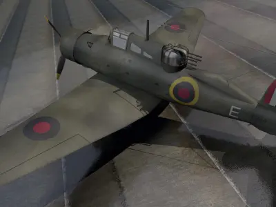 Blackburn B-25 Roc Mk-1 3D model