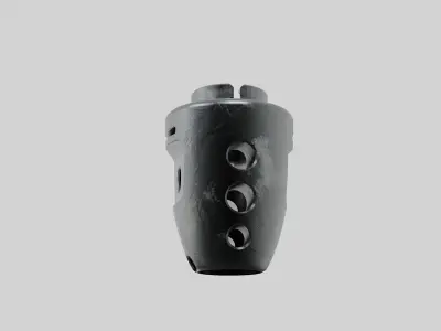 Muzzle brake biscoi 3D model