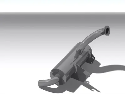 Exhaust muffler Free 3D model