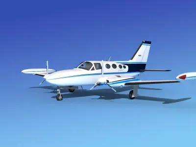 Cessna 421 Golden Eagle V07 3D model