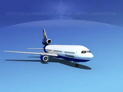 Douglas DC-10 Premiair 3D model