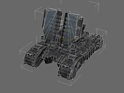 SF Tank Radar MK8 Low-poly 3D model