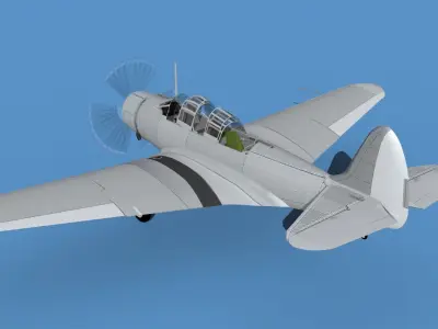 Douglas TBD-1 Devestator V00 3D model