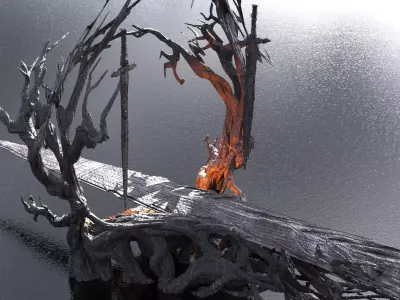 King Arthur Sword tree 2 3D model